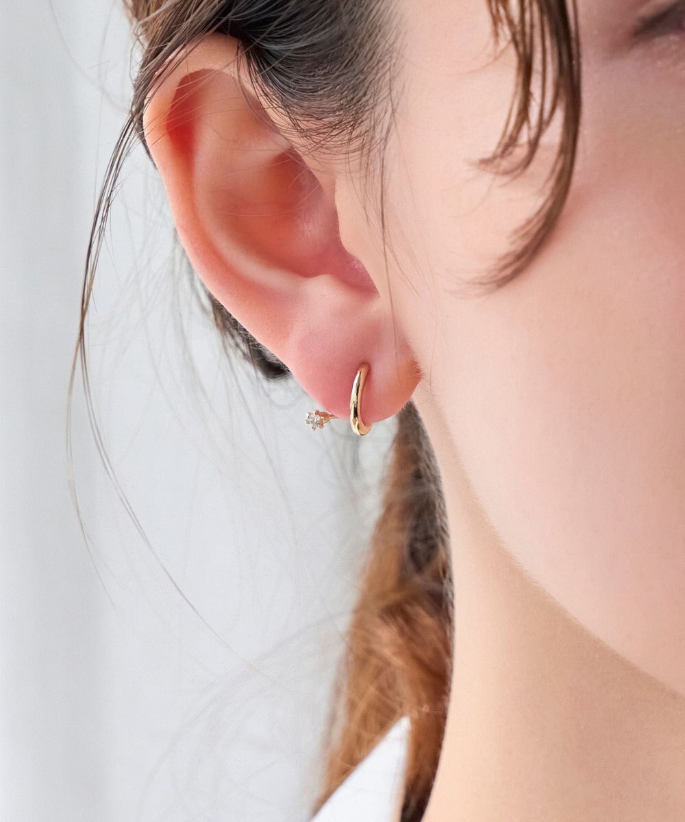 Phoebe 【金属アレルギー対応】【痛くないシリーズ】グレインメタルフロートライトフィットイヤリング 