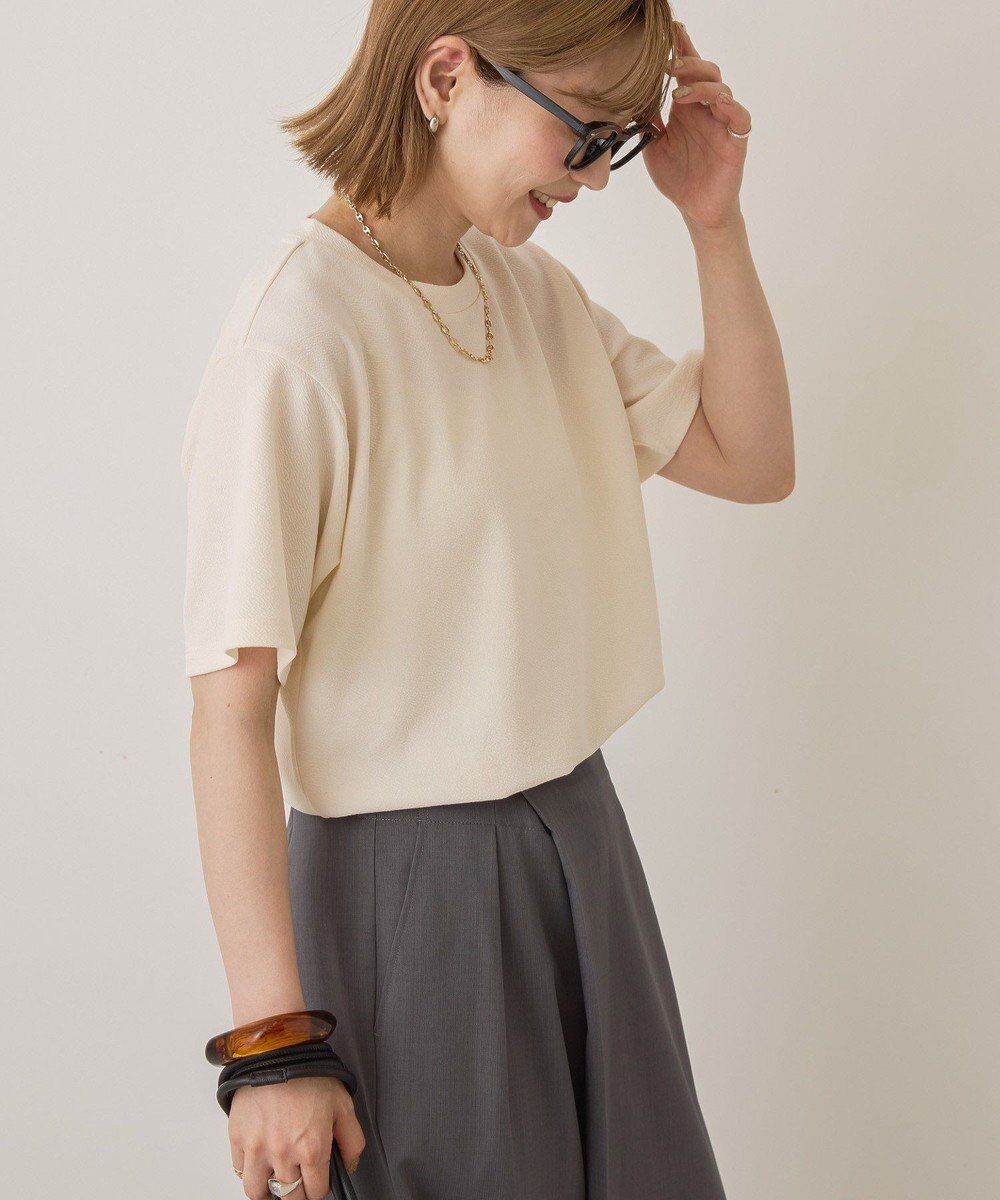 AMERICAN HOLIC ジョーゼット半袖プルオーバー 