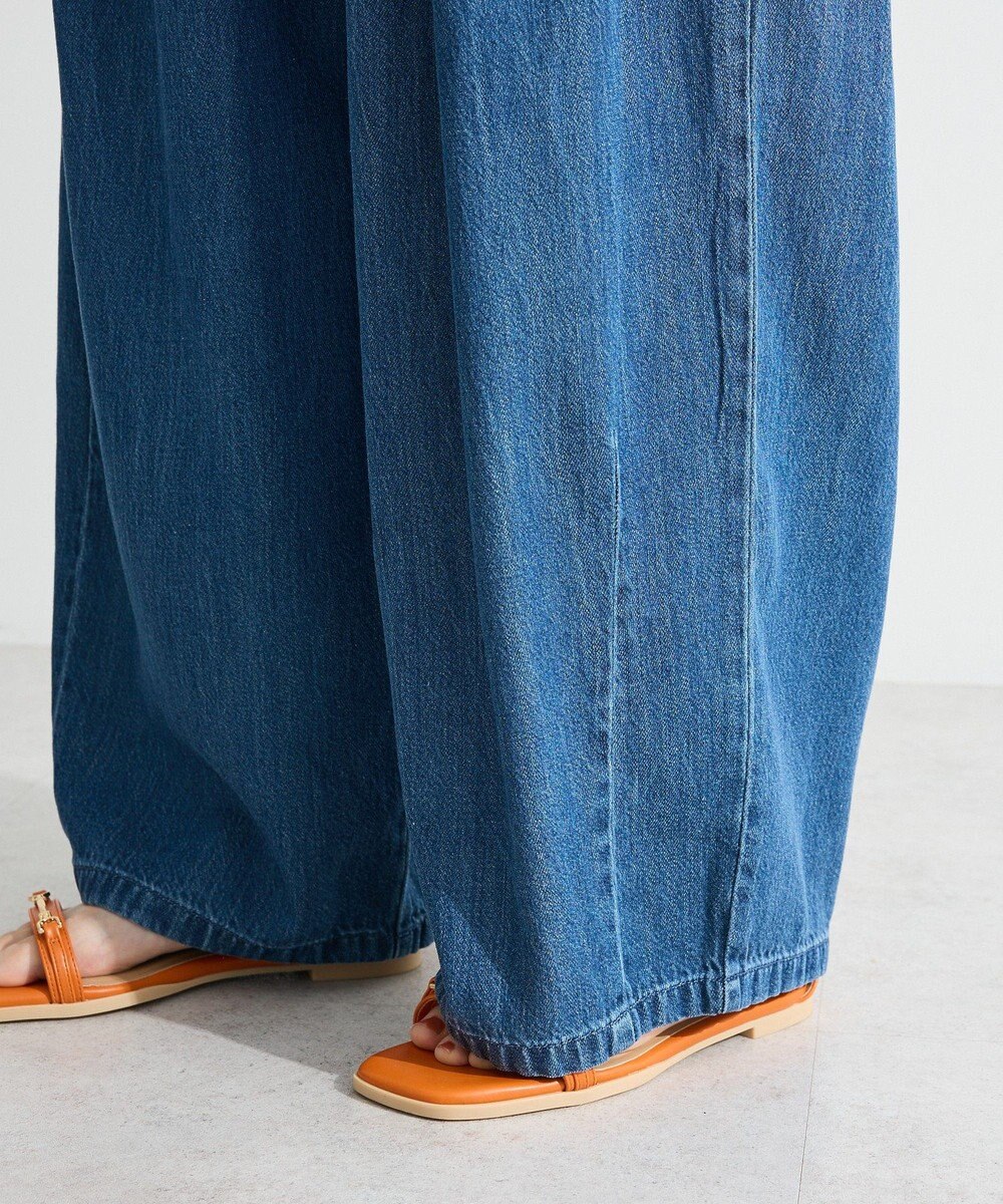 Green Parks ライトデニムワイドパンツ 