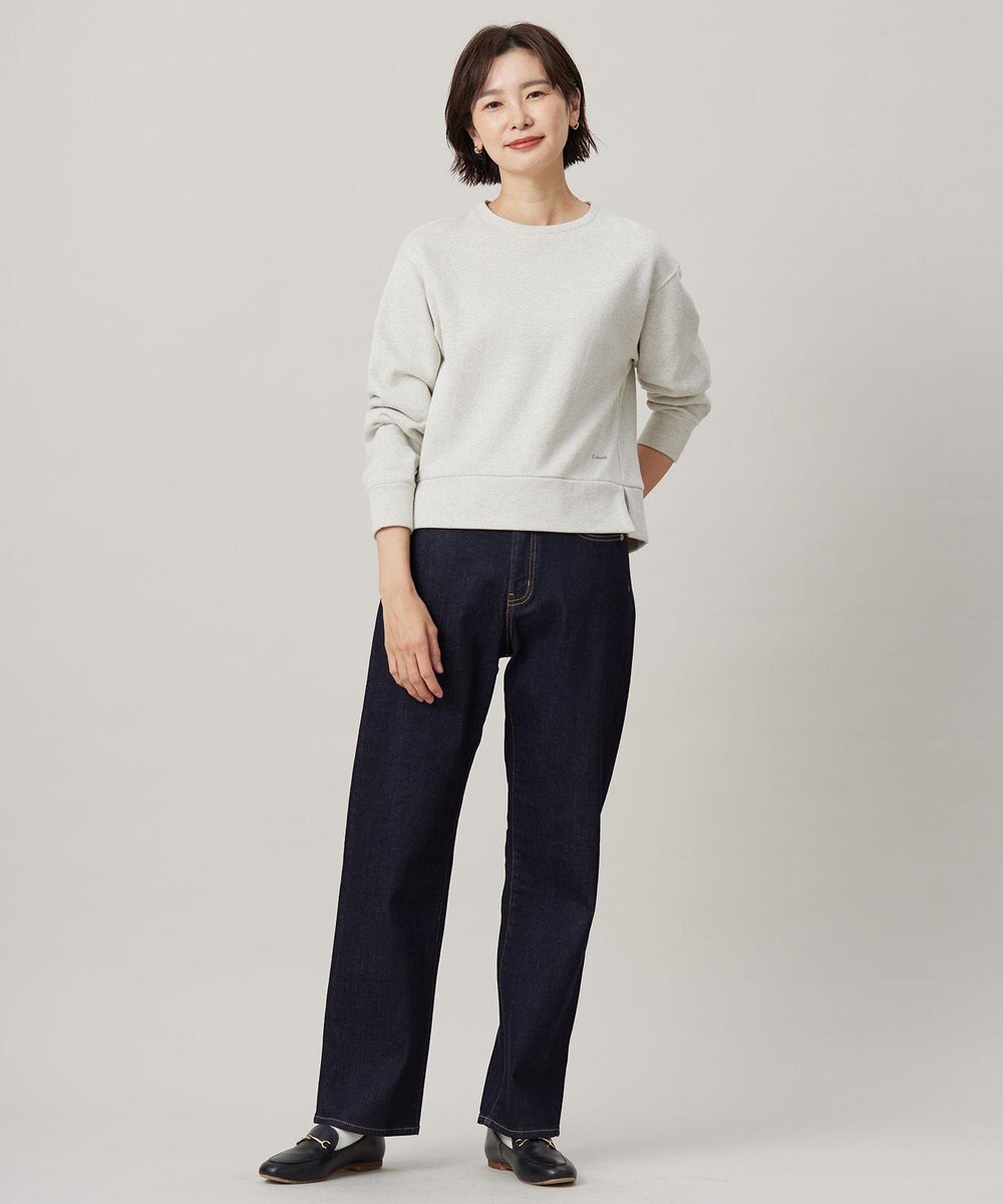 J.PRESS LADIES 【洗える】BASIC STRETCH DENIM ボーイフィット パンツ 