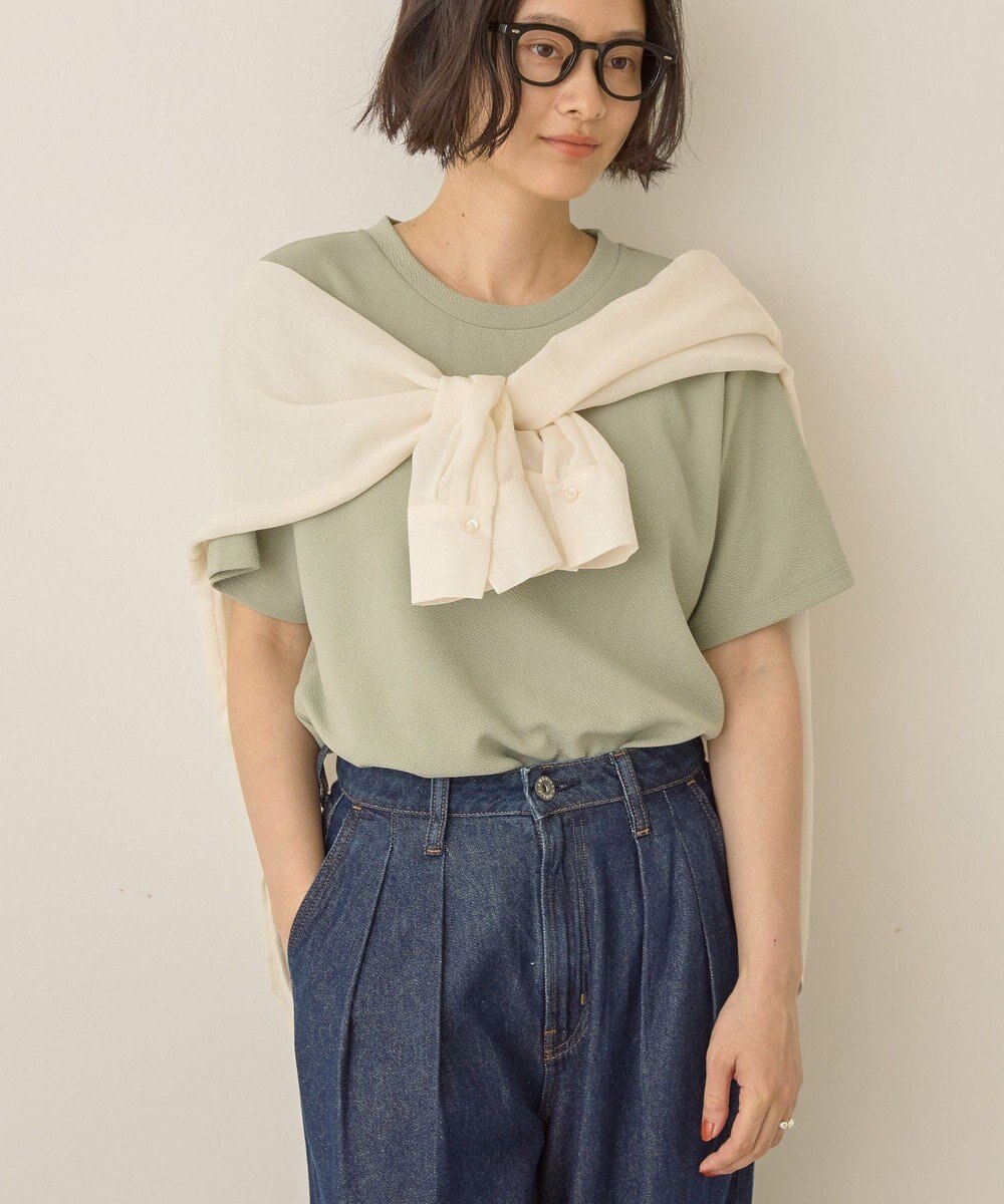 AMERICAN HOLIC ジョーゼット半袖プルオーバー 