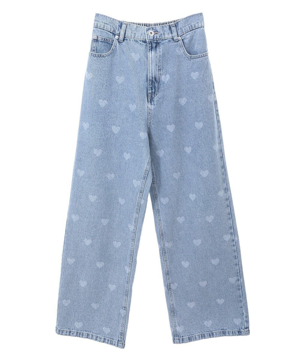 Green Parks ・ＳＵＧＡＲ　ＳＰＯＯＮ　ハート抜染ｐｔデニム 