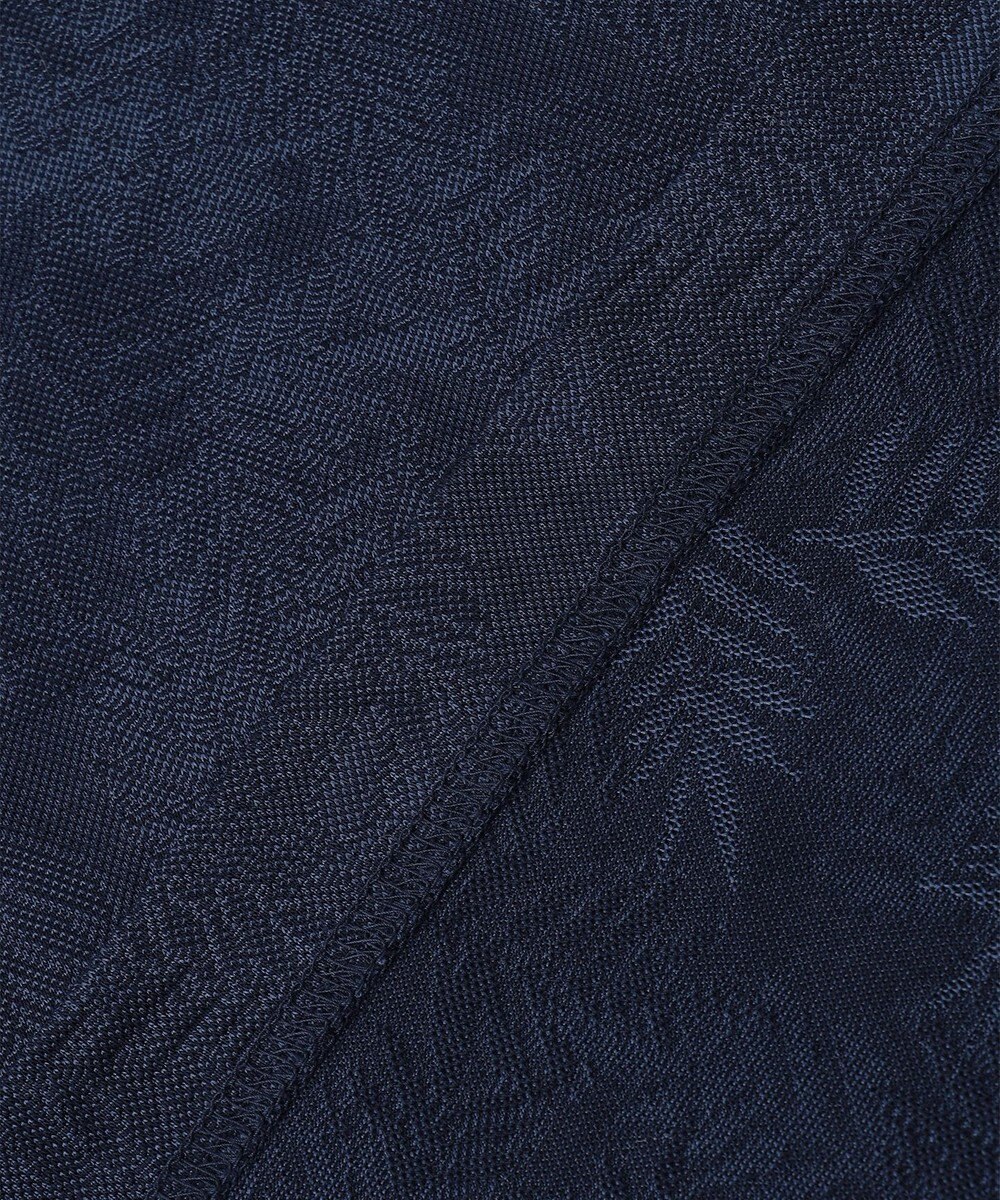 JOSEPH ABBOUD 【キングサイズ・吸水速乾】リーフ柄ジャガード クルーネック Tシャツ 