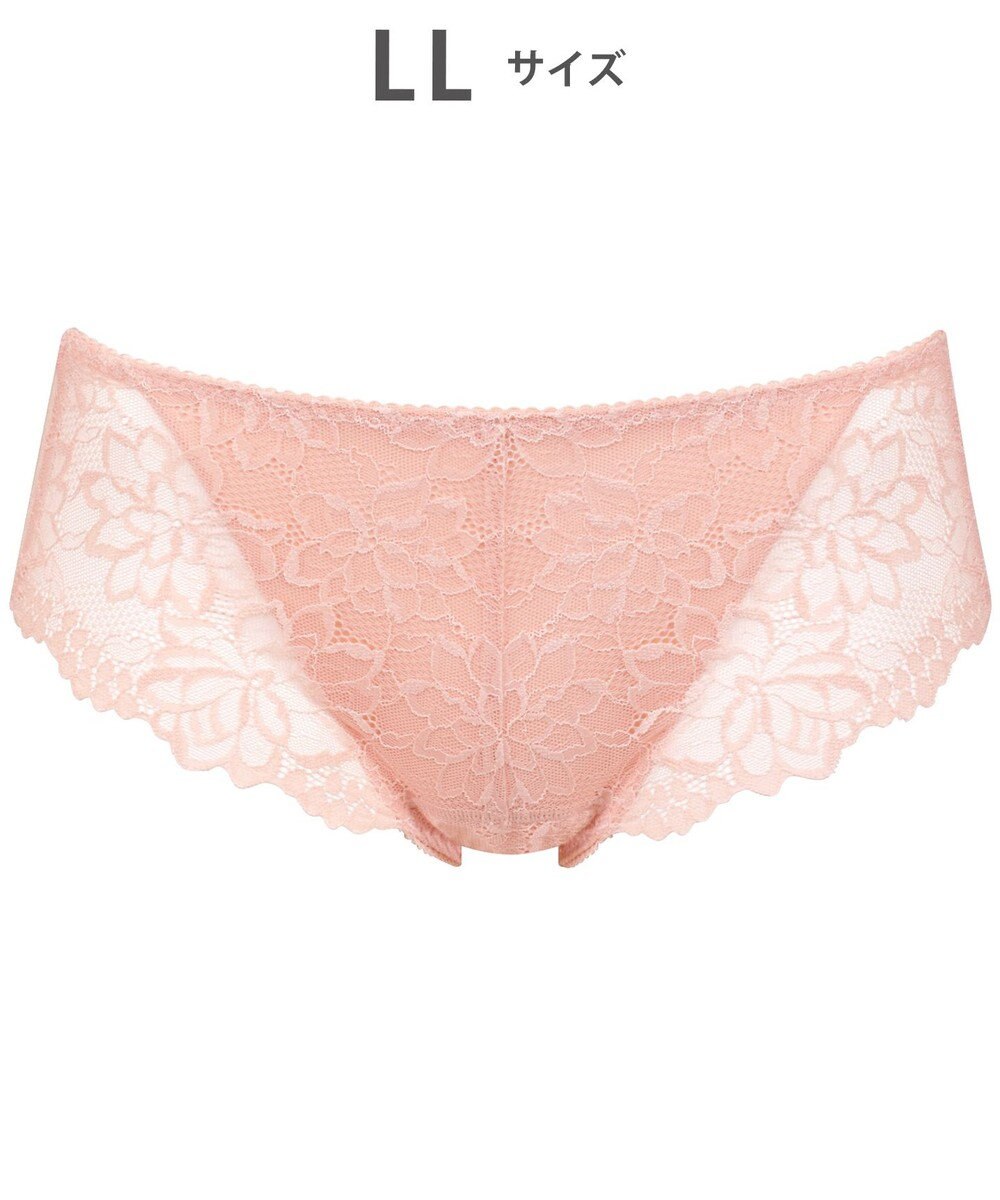 WACOAL サニタリーショーツ 【GOCOCi ゴコチ】 「普通~多い日」に対応 後ろまでしっかりカバー 羽付きナプキン対応 総レース 生理用ショーツ はきこみ丈あさめ レディース PGG198 /ワコール 