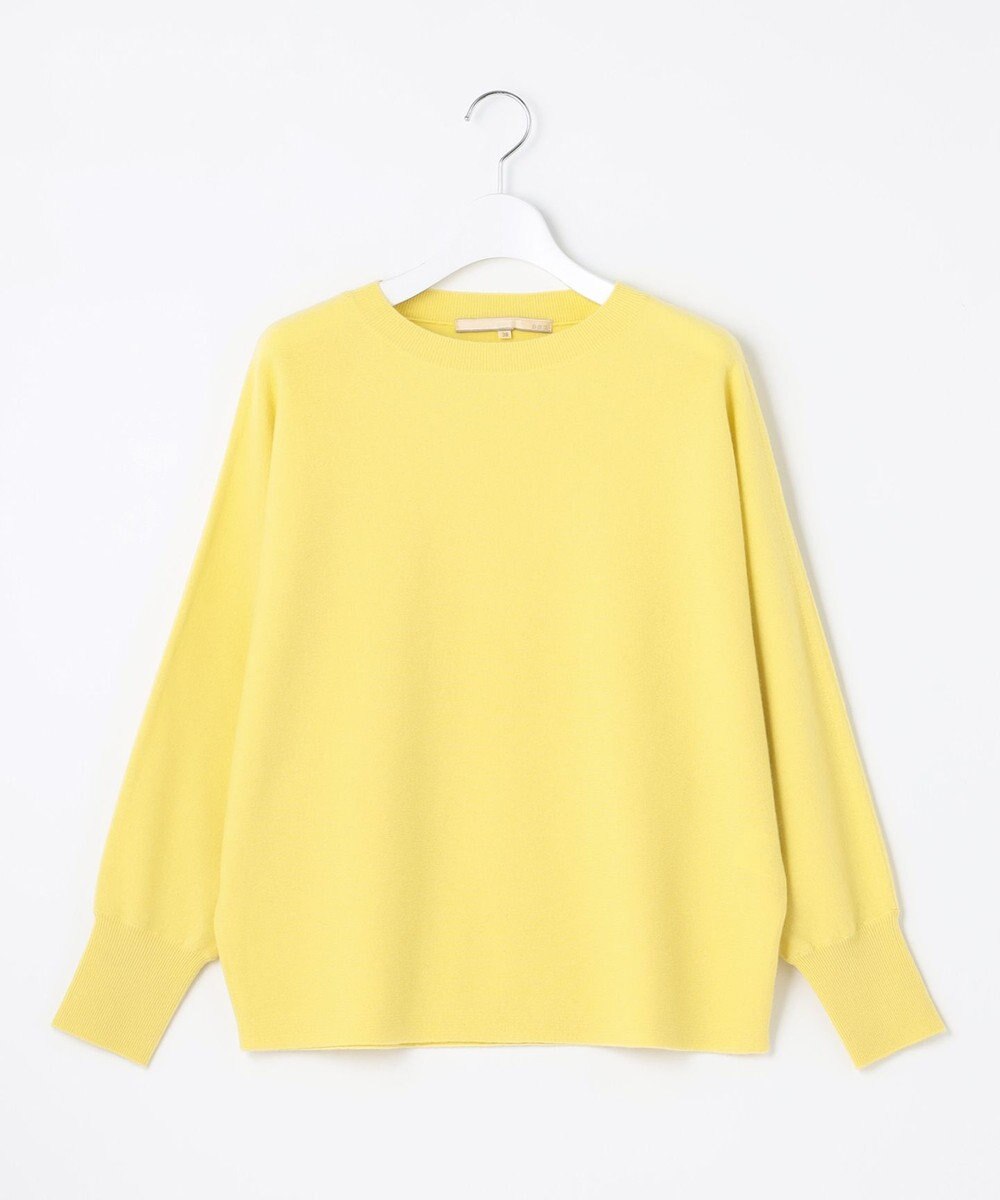 自由区 L 【洗える】ソフトウールハイゲージ ドルマンスリーブニット 