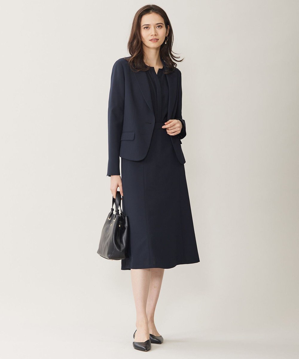 自由区 【セットアップ対応・UVカット・接触冷感・洗える】ライトストレッチフレア スカート 