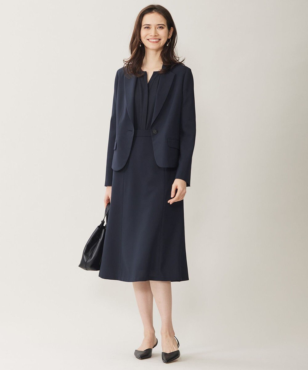 自由区 【セットアップ対応・UVカット・接触冷感・洗える】ライトストレッチフレア スカート 