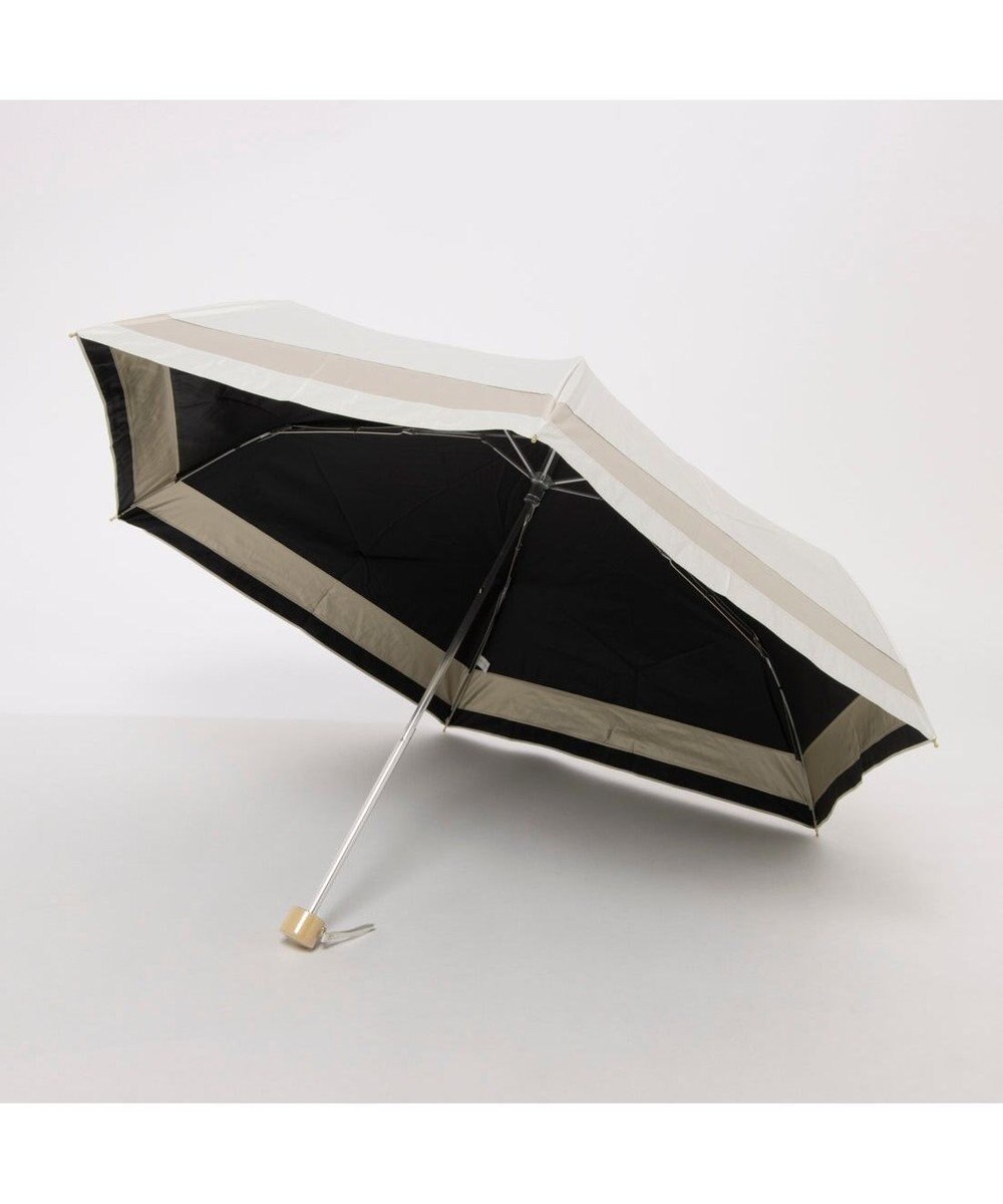 UNBILLION カシュネ cachenez / PU切り継ぎボーダー3段折りたたみ傘 