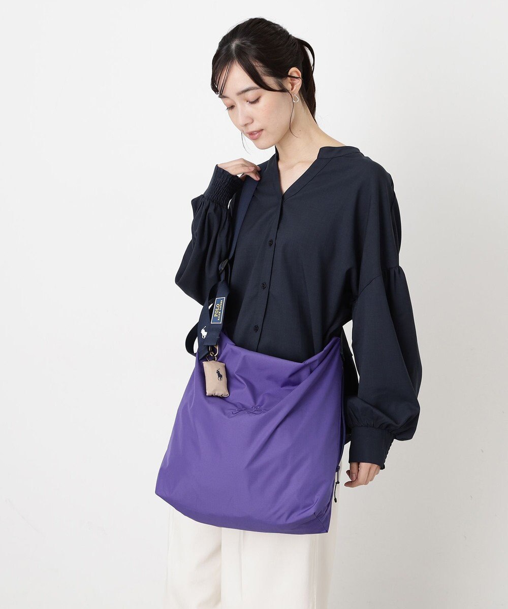 MOONBAT POLO RALPH LAUREN(ポロ ラルフローレン)ポロポニー ポケッタブル レインバッグ Sサイズ 無地 ストラップベルト付き 