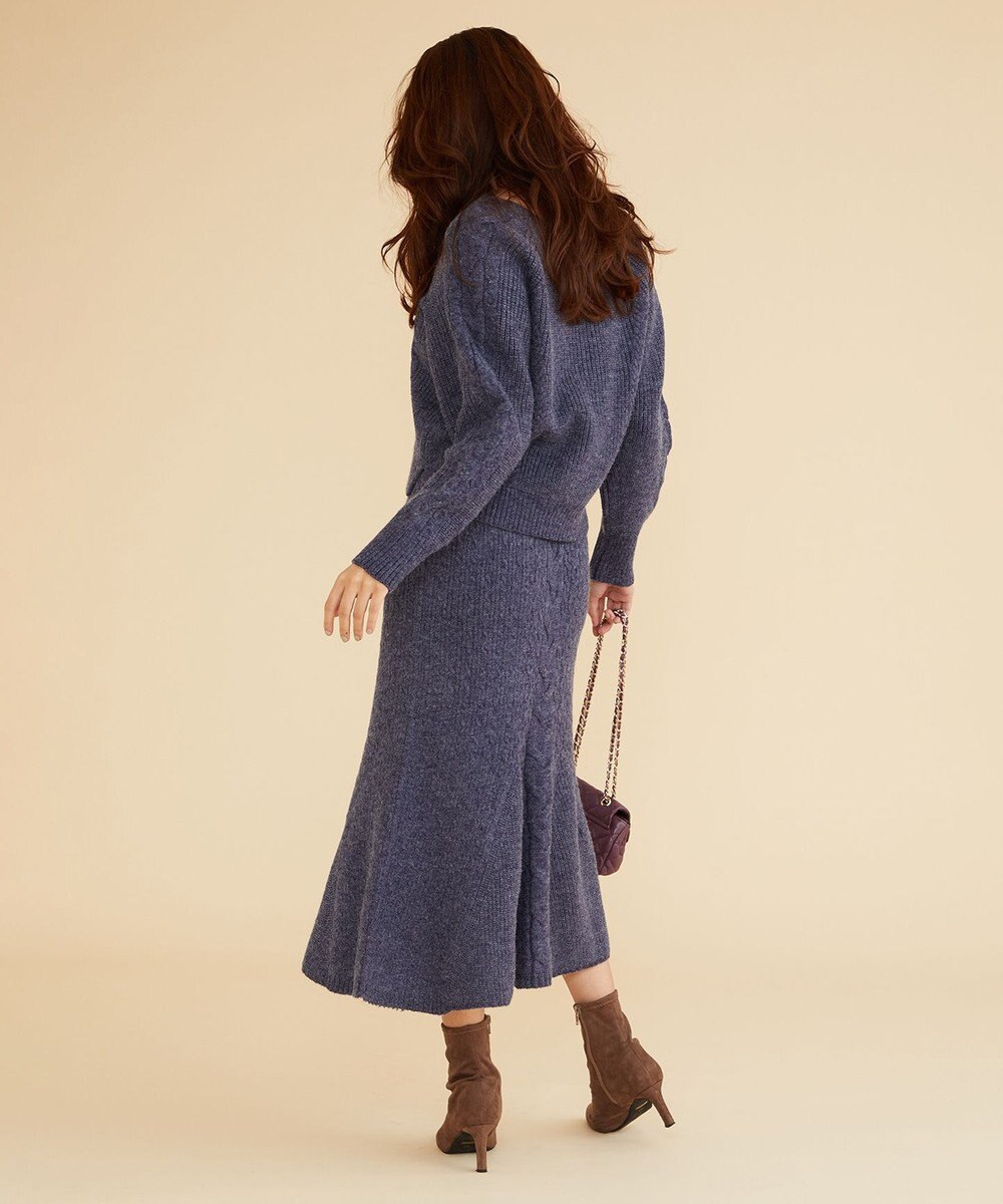 Feroux 【セットアイテム】ケーブルニット セットアップ 