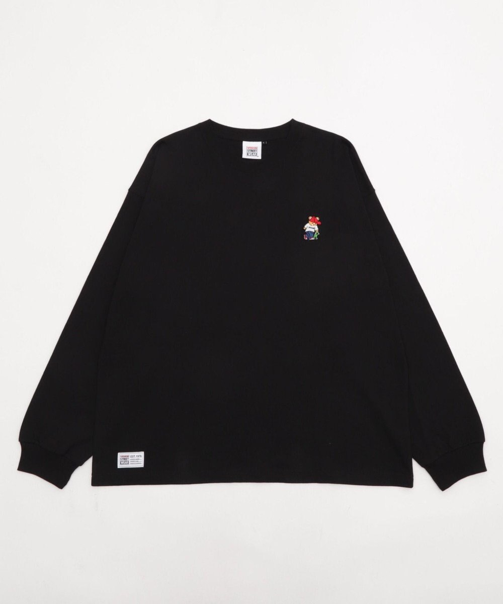 WEGO 【ユニセックス着用ITEM/MLサイズ展開】別注VISIONベアワンポイントT（LS） 