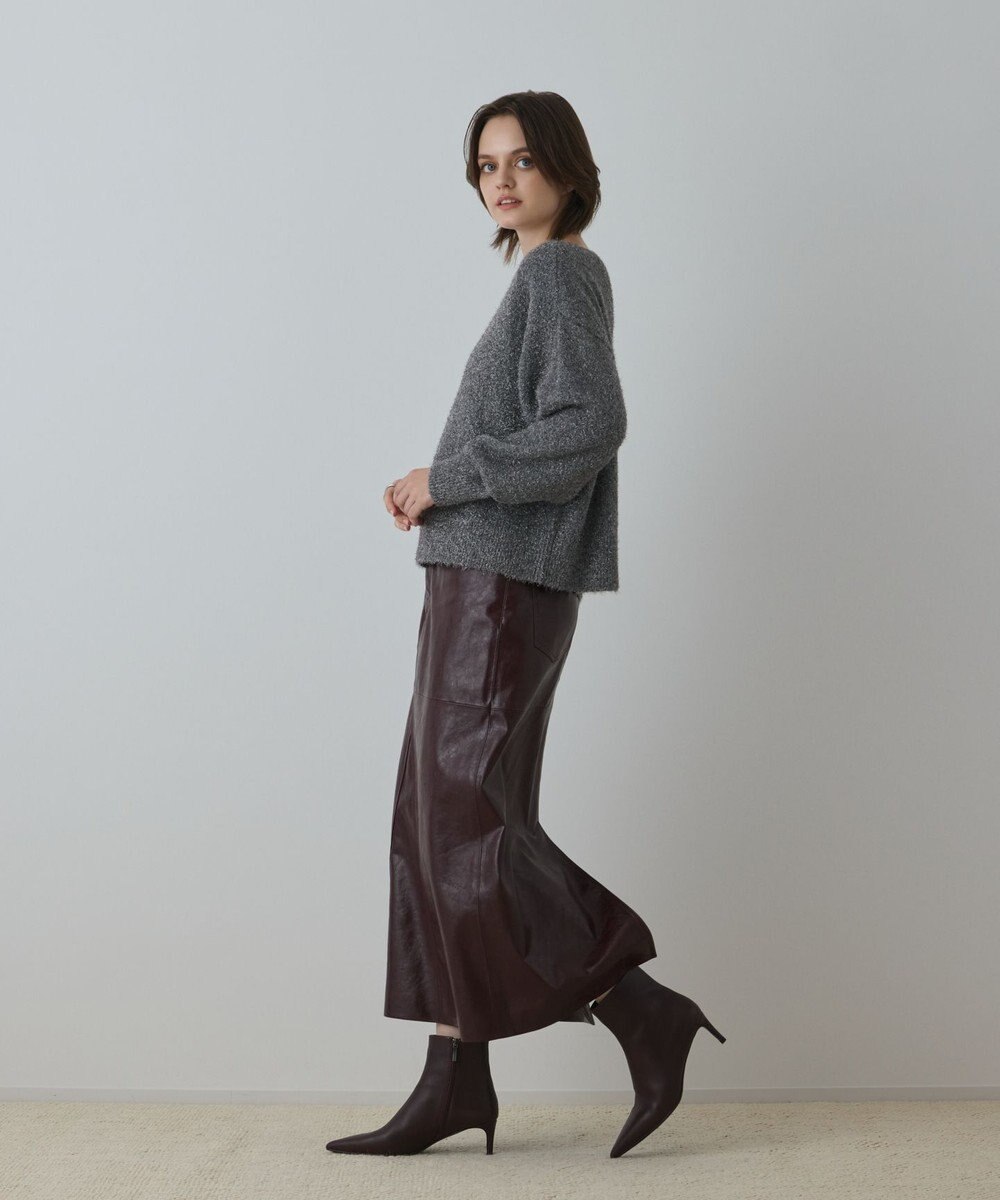 GRACE CONTINENTAL グリッターニットトップ 