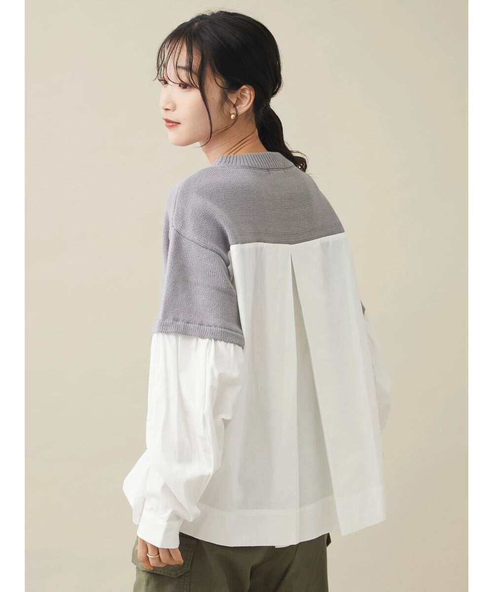 CRAFT STANDARD BOUTIQUE シャツドッキングニットプルオーバー 