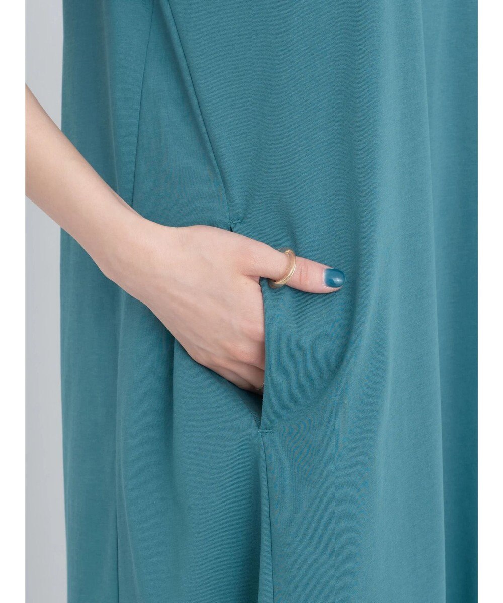 earth music&ecology プレーティング天竺Ａラインワンピース 