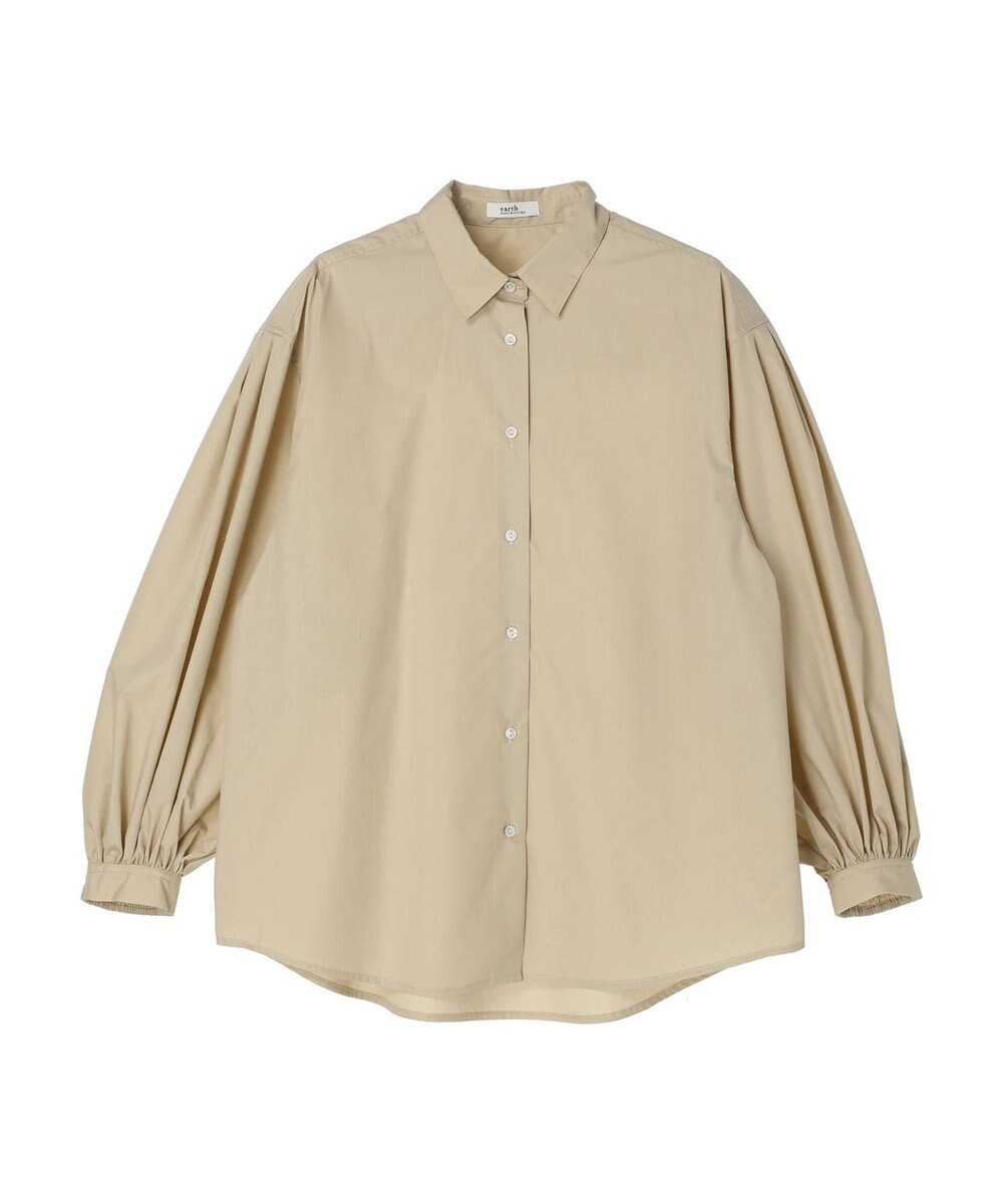 earth music&ecology 袖タックブラウス 