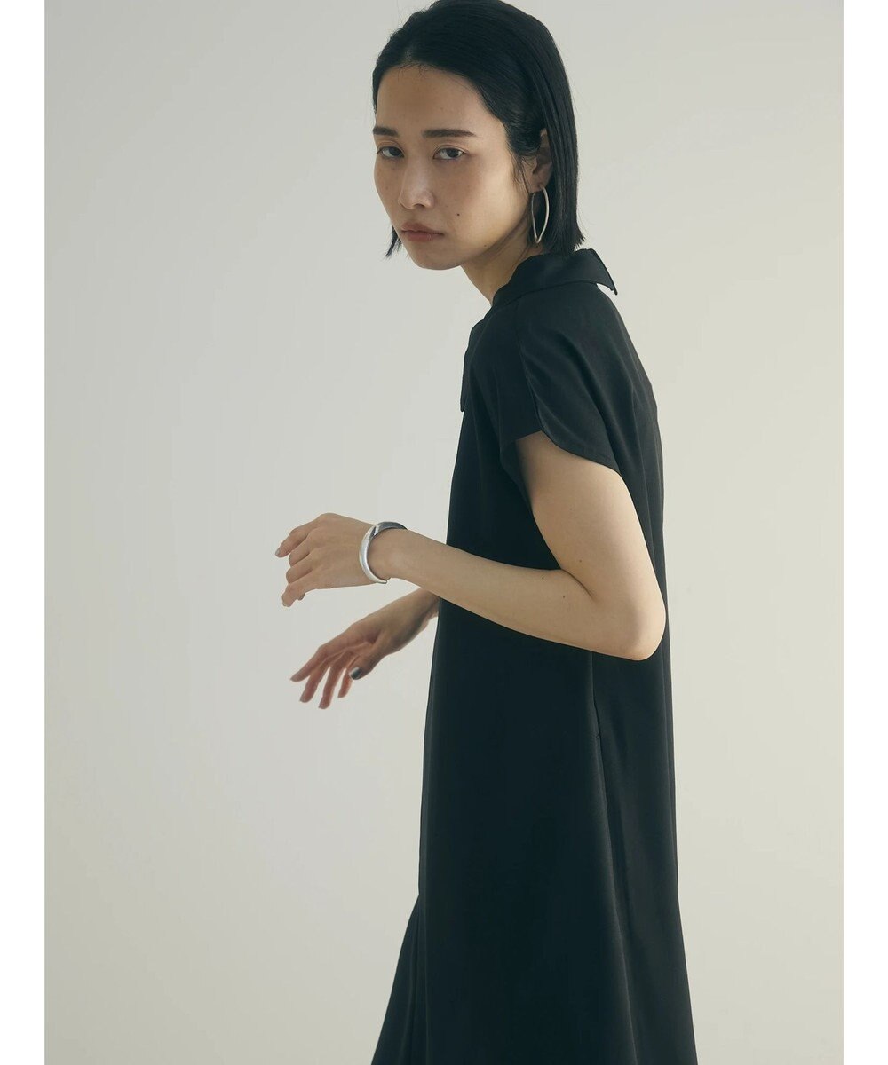 Green Parks armonia.襟付きフレアワンピース 