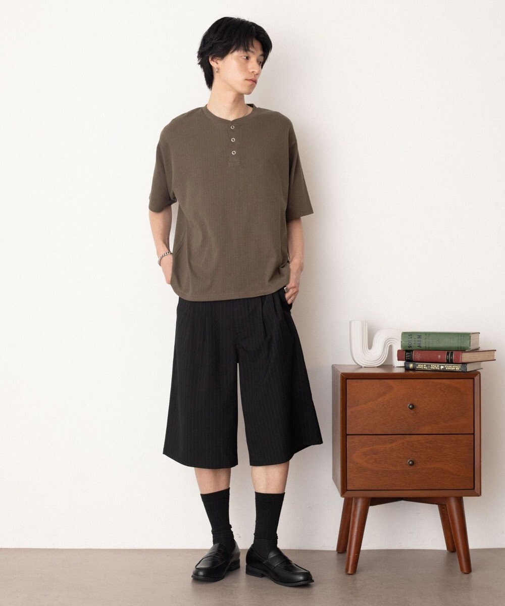 WEGO リングドットヘンリーネックリブT（SS） 