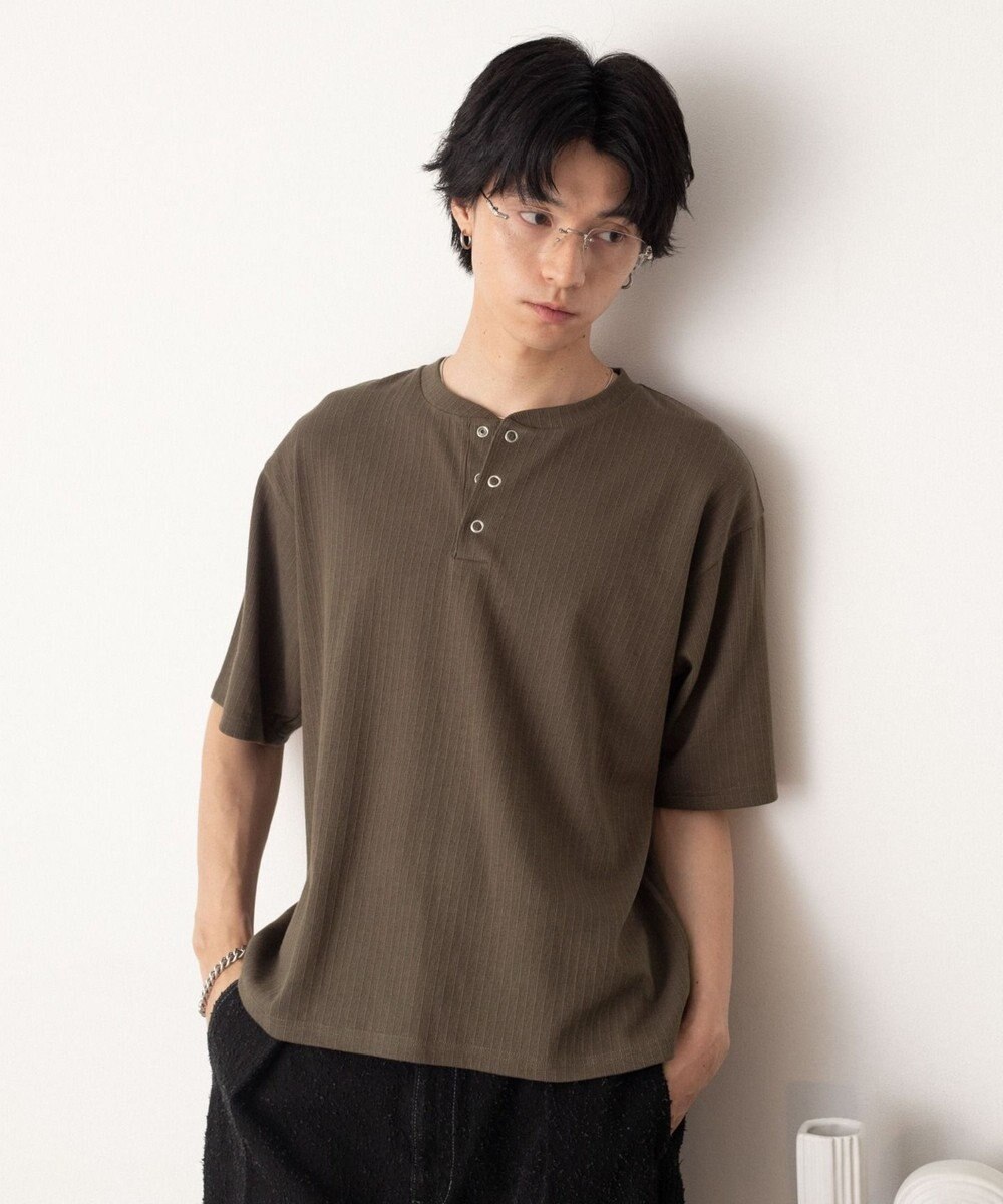 WEGO リングドットヘンリーネックリブT（SS） 