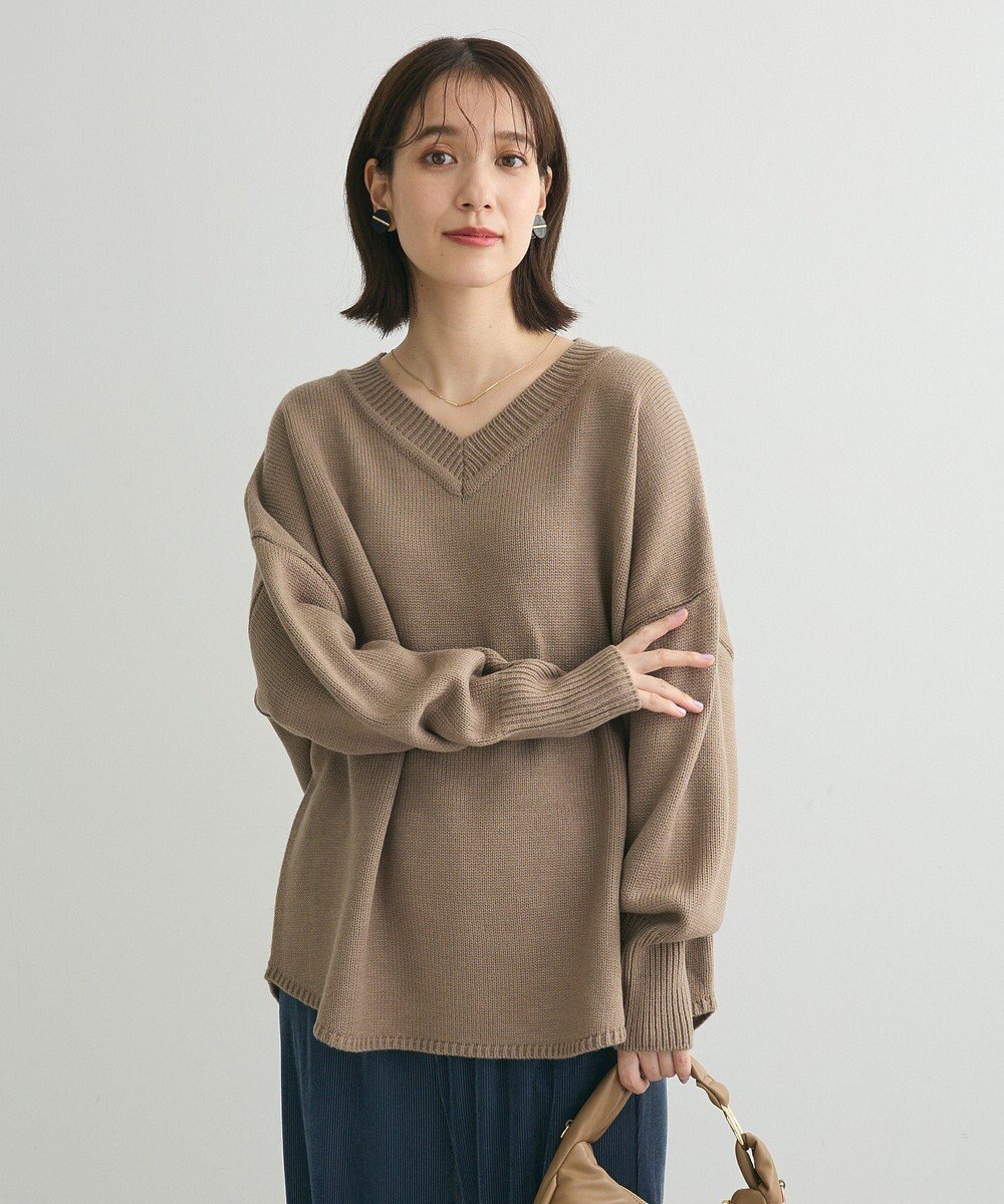 Green Parks 洗える　Ｖネックニットプルオーバー 