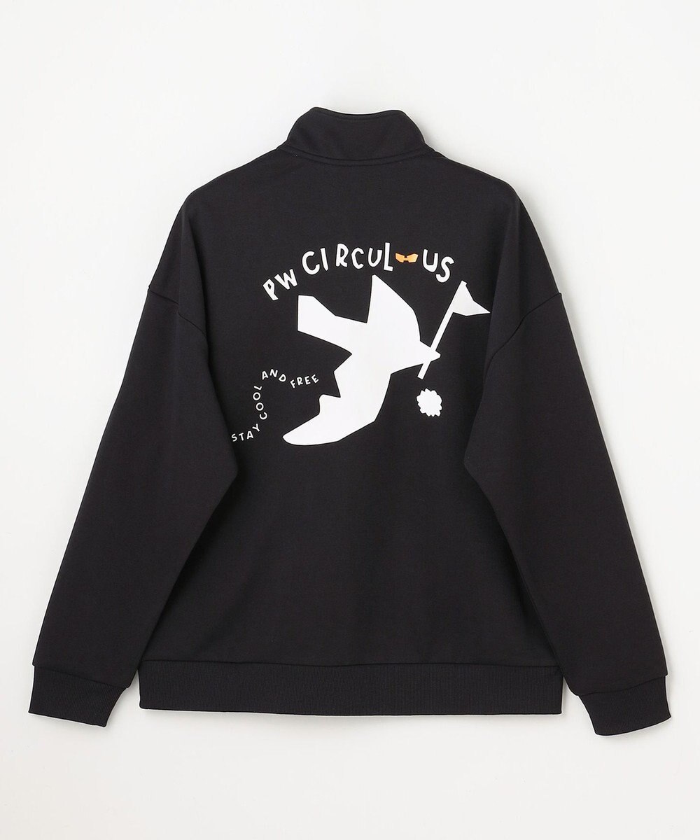 PW CIRCULUS 【MEN】ハーフジップ 裏毛スウェットトップス ゴルフ 