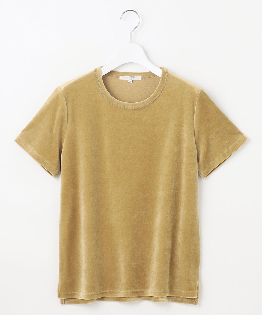 23区 L 【SLOW/一部店舗限定】半袖 ベロア TEE 