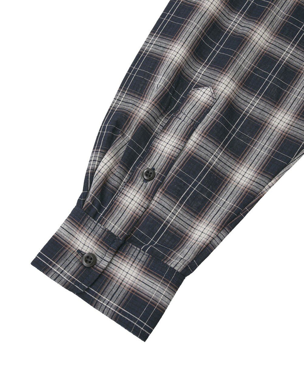 earth music&ecology 【コットン100】マルチウェイチェックシャツ 