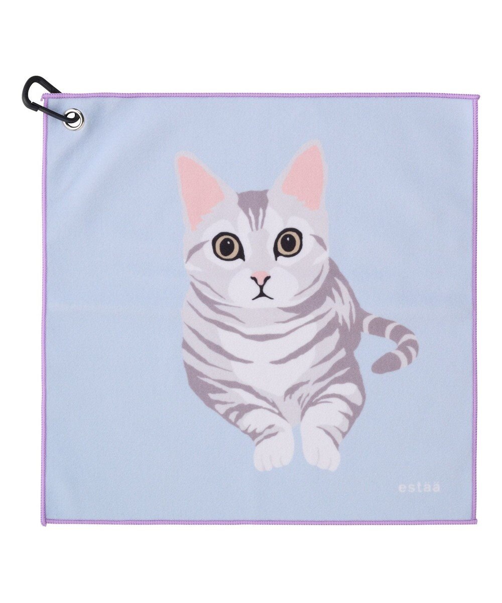 MOONBAT 【WEB限定】エスタ (estaa) くっつきタオル　ねこ 