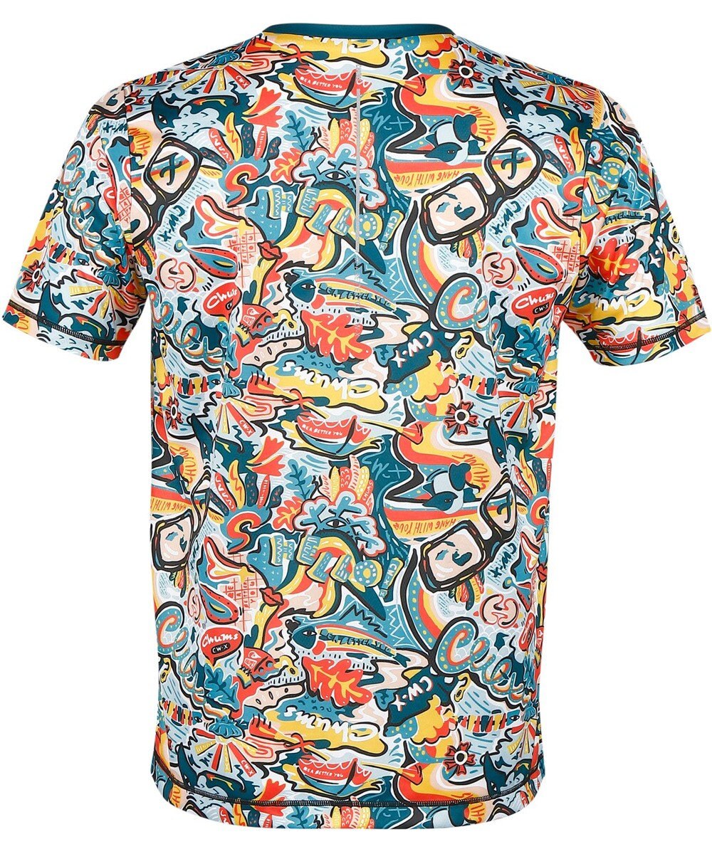 CW-X 【MEN】 CW-X 【CHUMS (チャムス)コラボ】 メンズトップス 薄軽ランニングシャツ 吸汗速乾(本体) UVカット率90％以上(本体) 3分袖 半袖 メンズ LNO510 /ワコール 