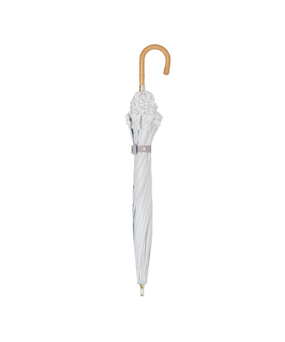 MOONBAT 【遮光/晴雨兼用日傘】LANVIN en Bleu (ランバン オン ブルー)ドビーフリル ハート 遮熱 UV 長傘 