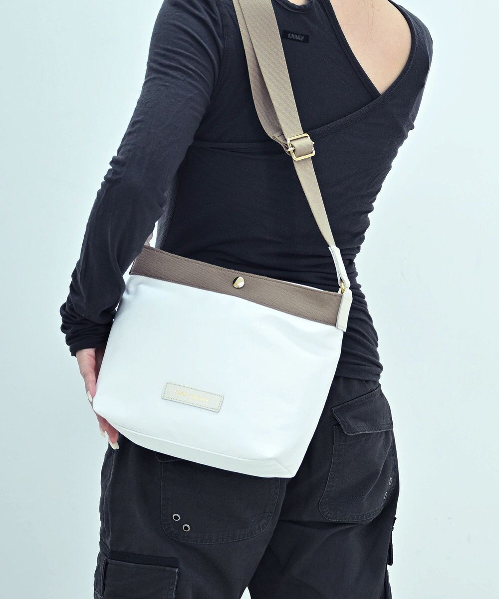 Hekhèr Le Style de Vie 新色追加【日本製】PUコートコットンキャンバス ショルダーバッグ 