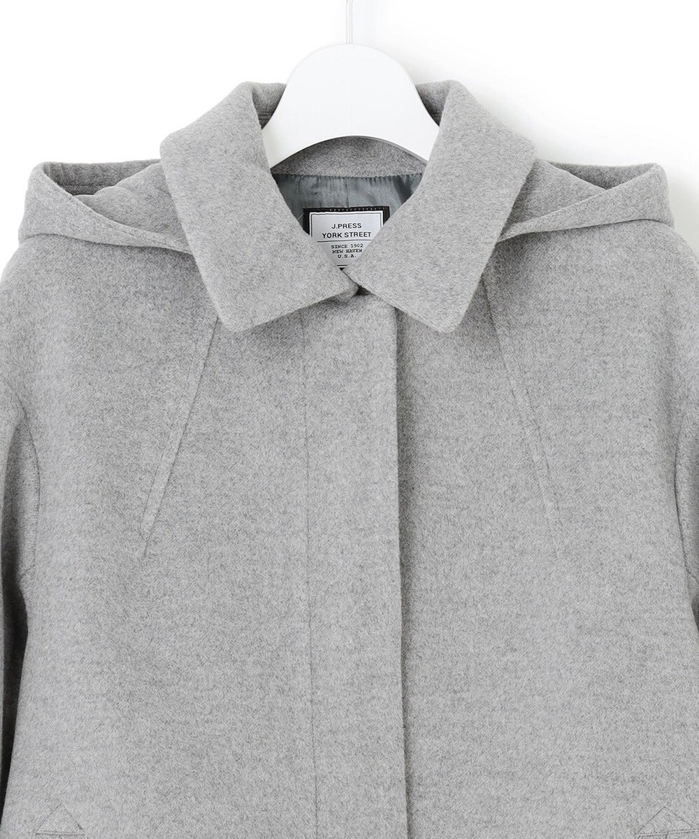 J.PRESS YORK STREET 【WOMEN】2wayショートウールアンゴラビーバー コート 