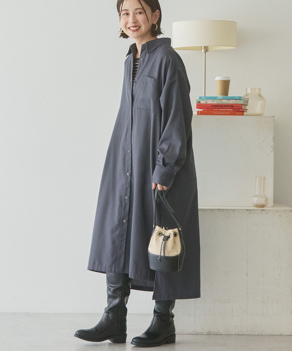 AMERICAN HOLIC T/Rカルゼロングシャツワンピース 