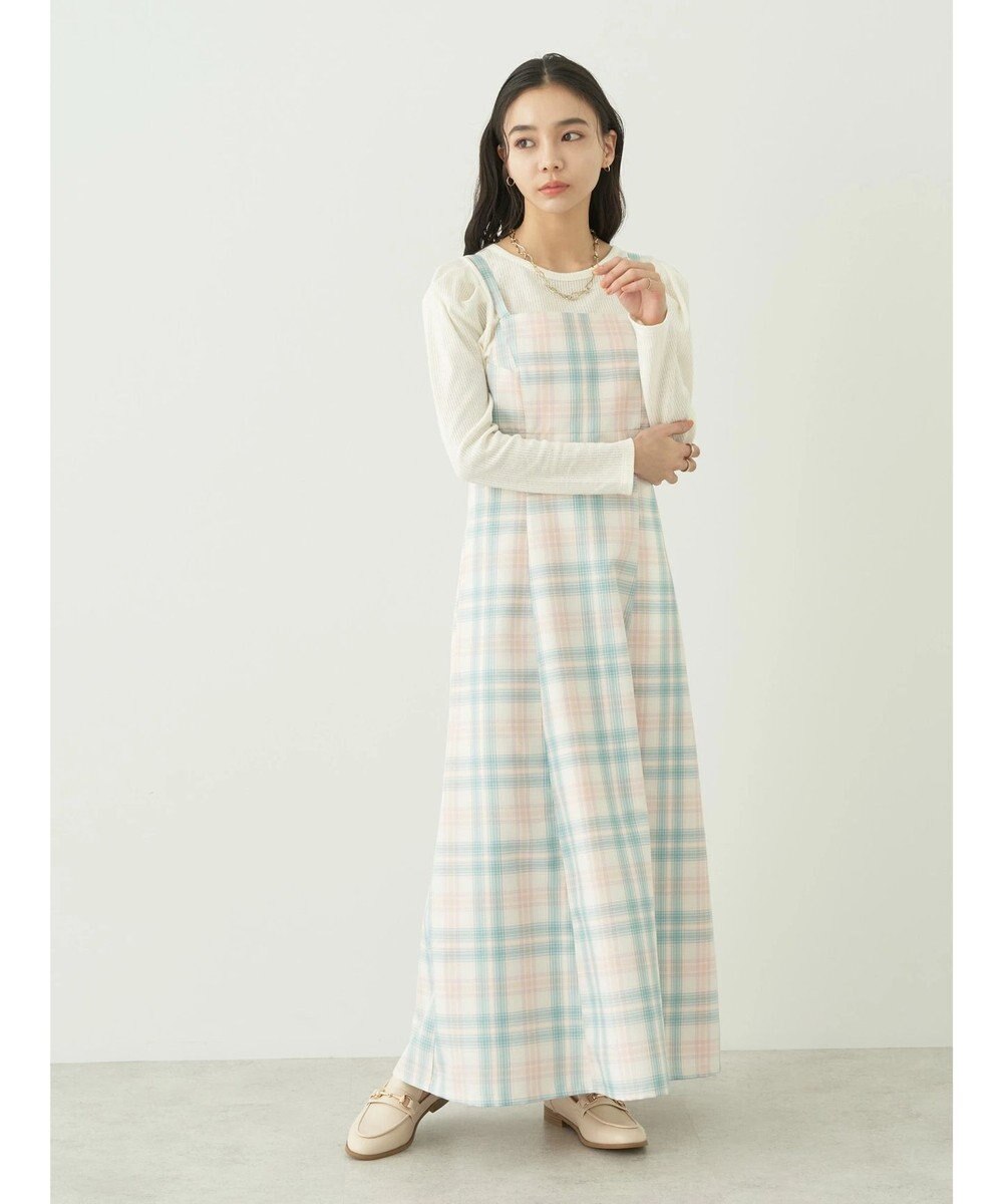 earth music&ecology ＣＨＥＣＫハイウエストフレアジャンスカ 