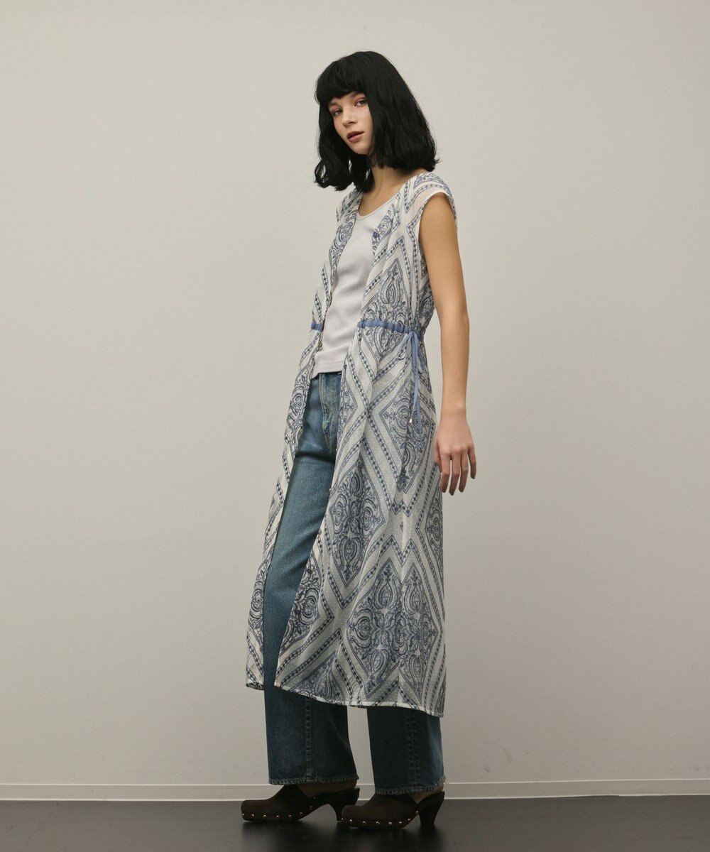 GRACE CONTINENTAL 刺繍ジレワンピース 