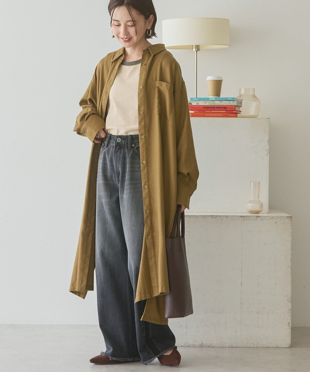 AMERICAN HOLIC T/Rカルゼロングシャツワンピース 