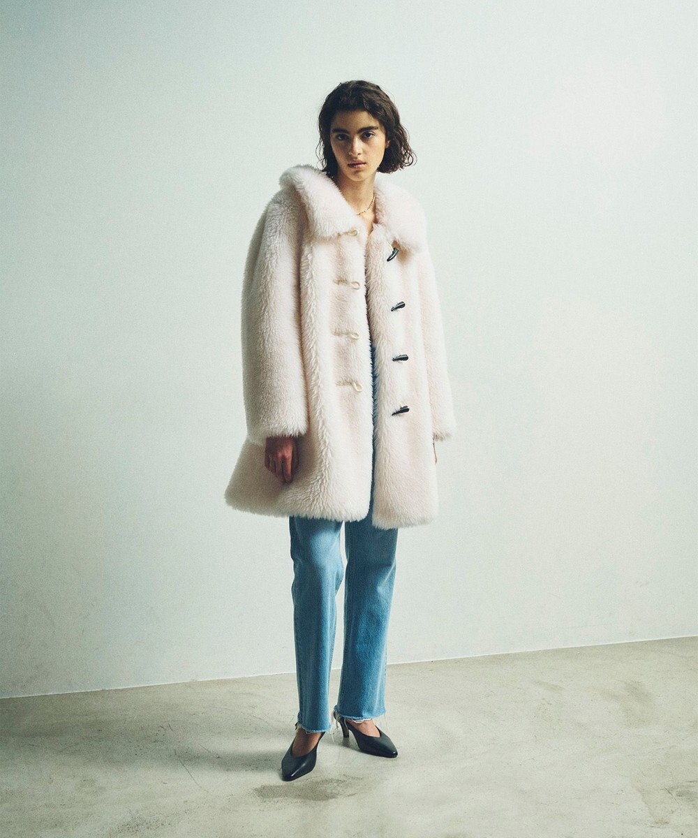 GRACE CONTINENTAL ウールボアショートコート 