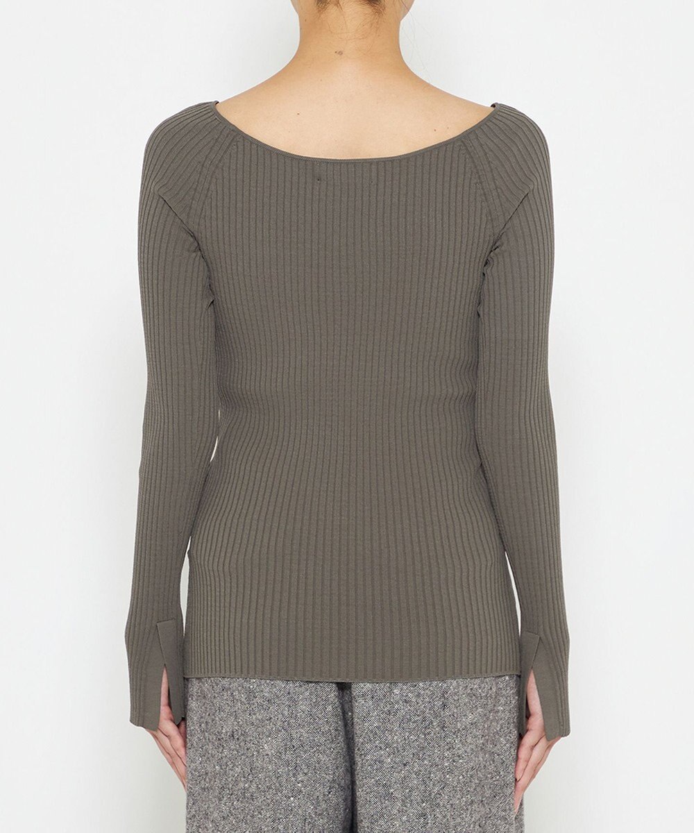 uncrave 【洗える】スムースニット オフショルプルオーバー（uncrave WHITE） 