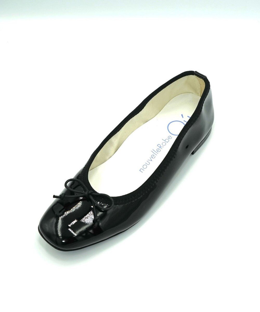 nouvelleRobe Oū サイズ追加【本革・高反発】Square スクエアトゥ バレエシューズ 