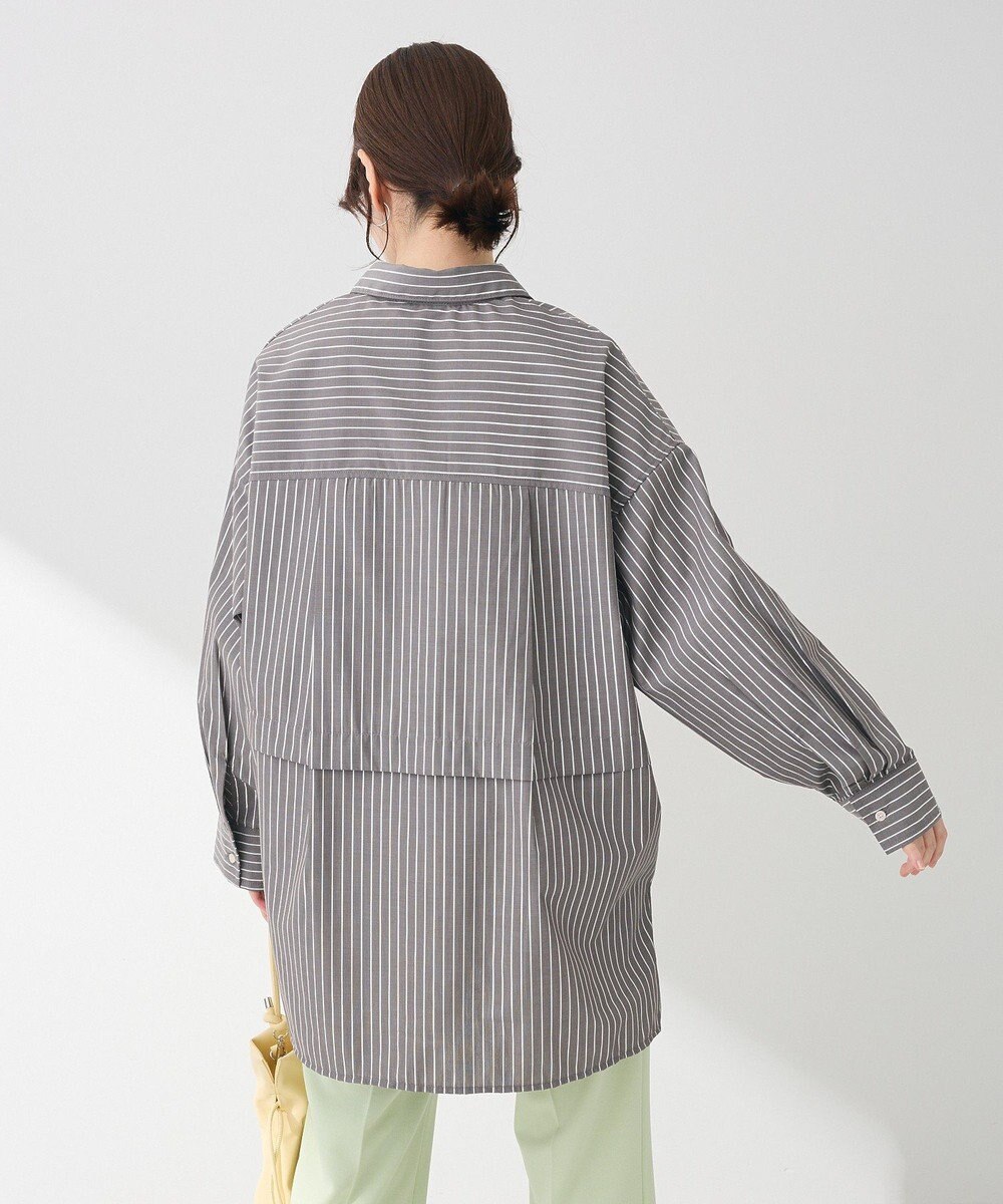 Green Parks ラメストライプタックシャツチュニック 
