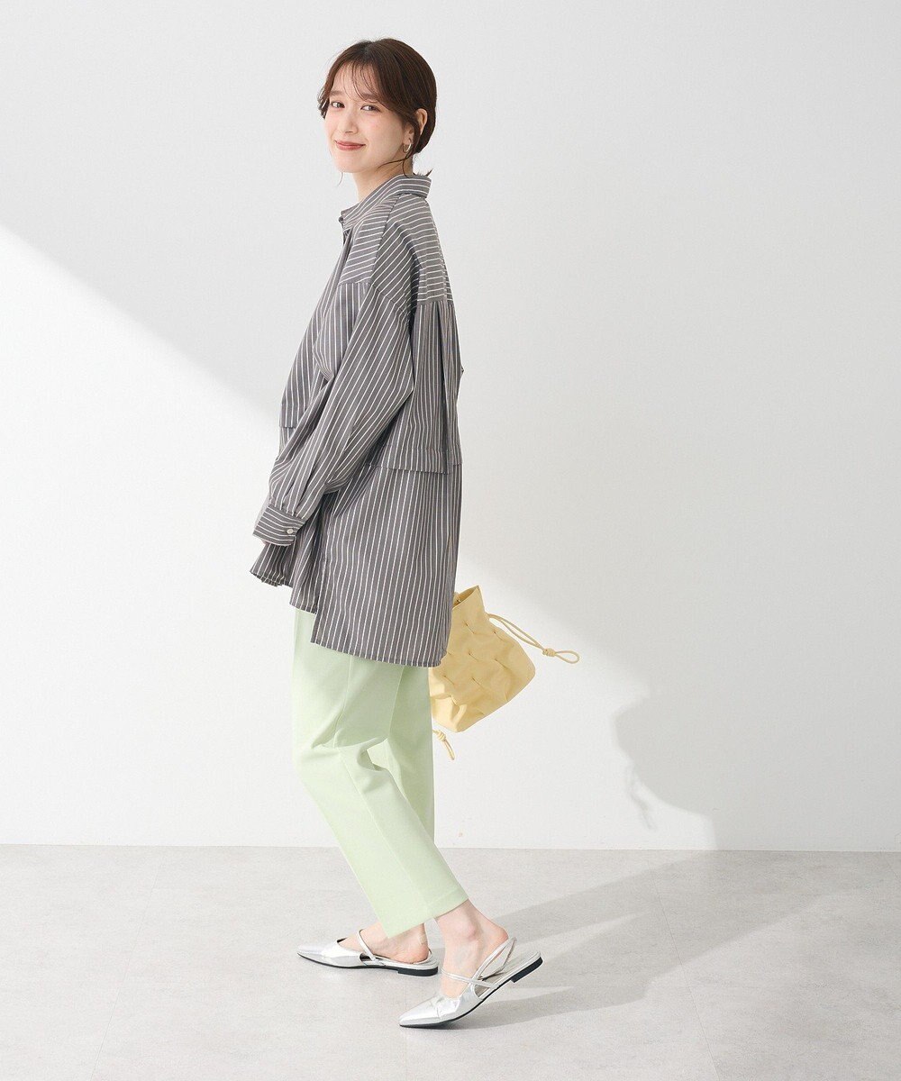 Green Parks ラメストライプタックシャツチュニック 