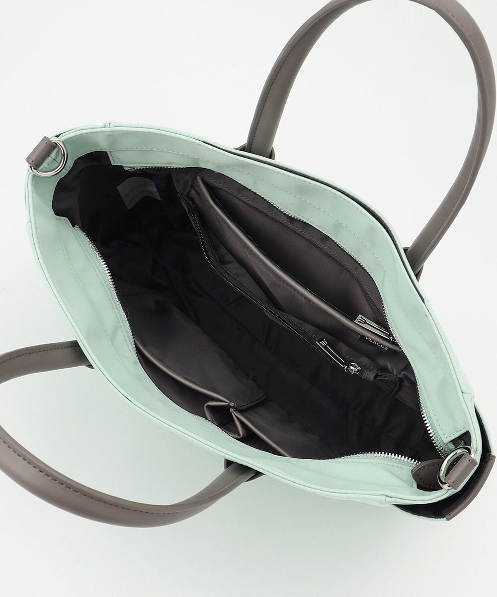 Y'SACCS ナイロン×リサイクルレザー　ホック2WAYトート　Sサイズ 