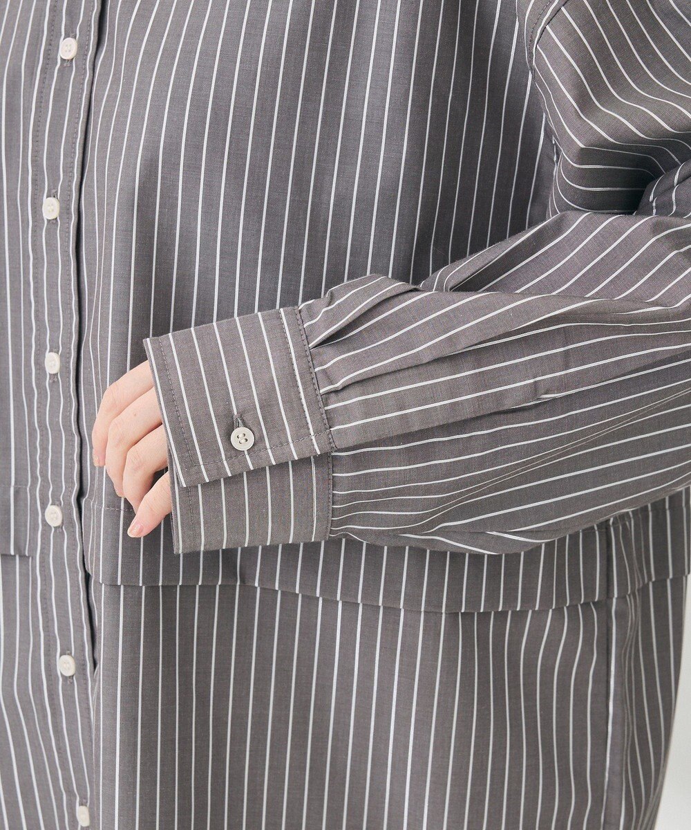 Green Parks ラメストライプタックシャツチュニック 