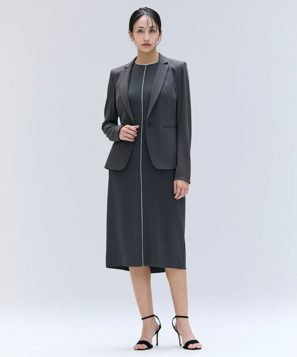 BEIGE， 【洗える・L-size】CINDY / クルーネックノースリーブワンピース 