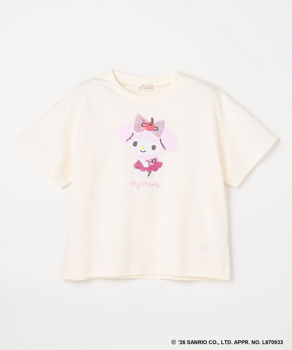 ANY KIDS 【サンリオキャラクターズ×ANY KIDS】ひんやり ミラクルスパンコール Tシャツ 