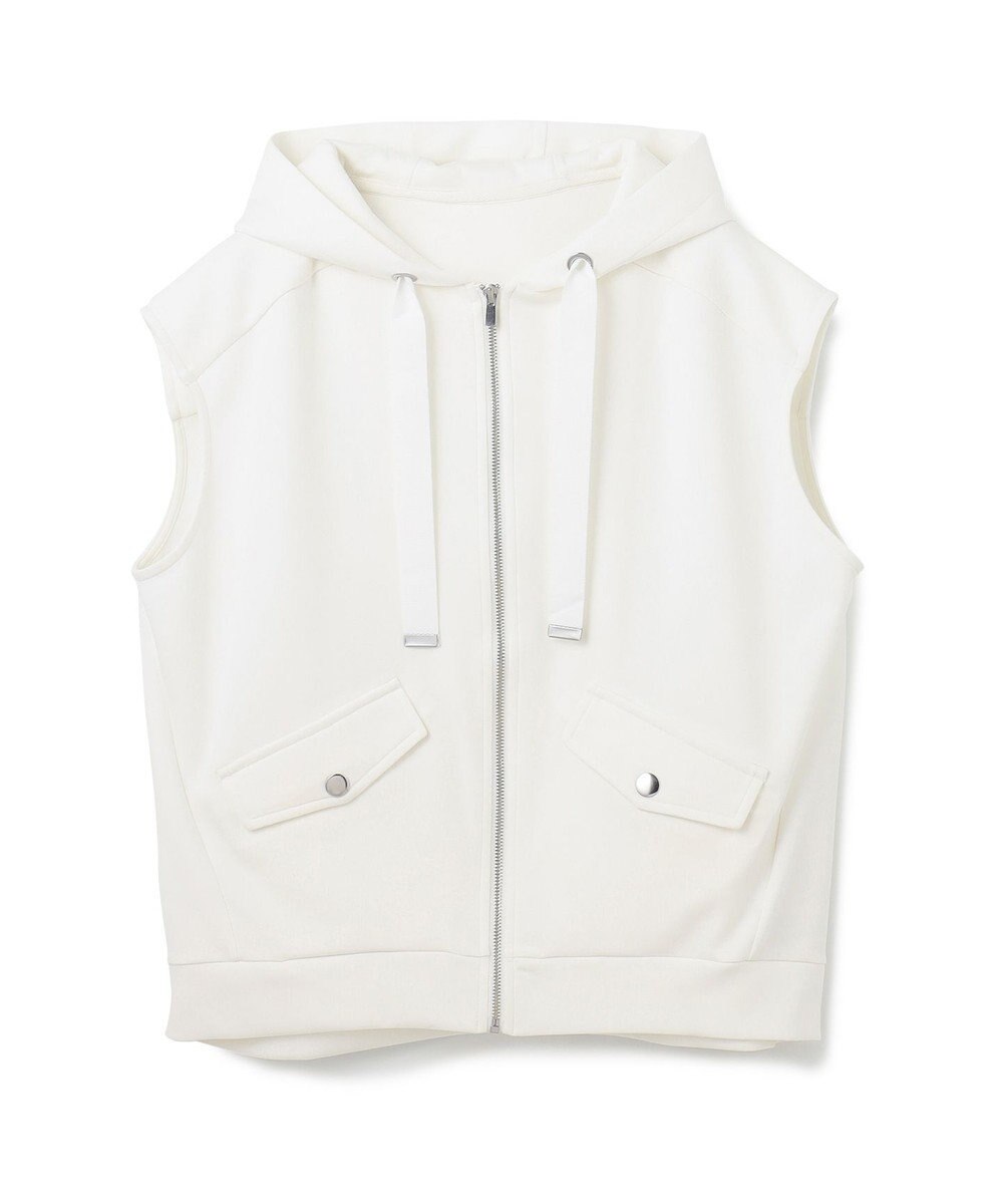 GRACE CONTINENTAL フードノースリーブ トップ 