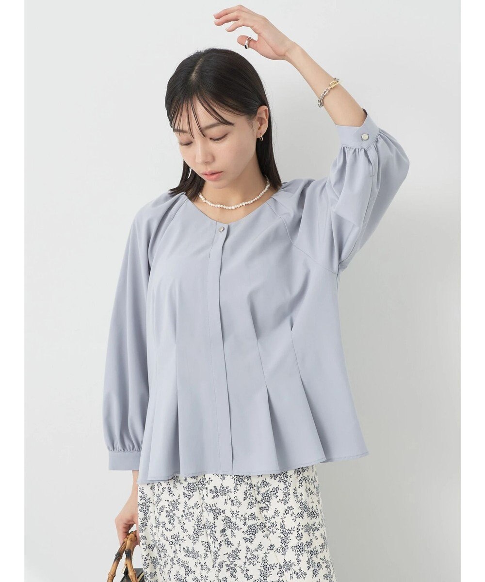 earth music&ecology ペプラムブラウス 