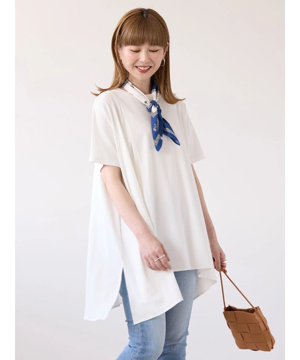 AMERICAN HOLIC キレイｃｏｔｔｏｎ切替ヘムカットチュニック 