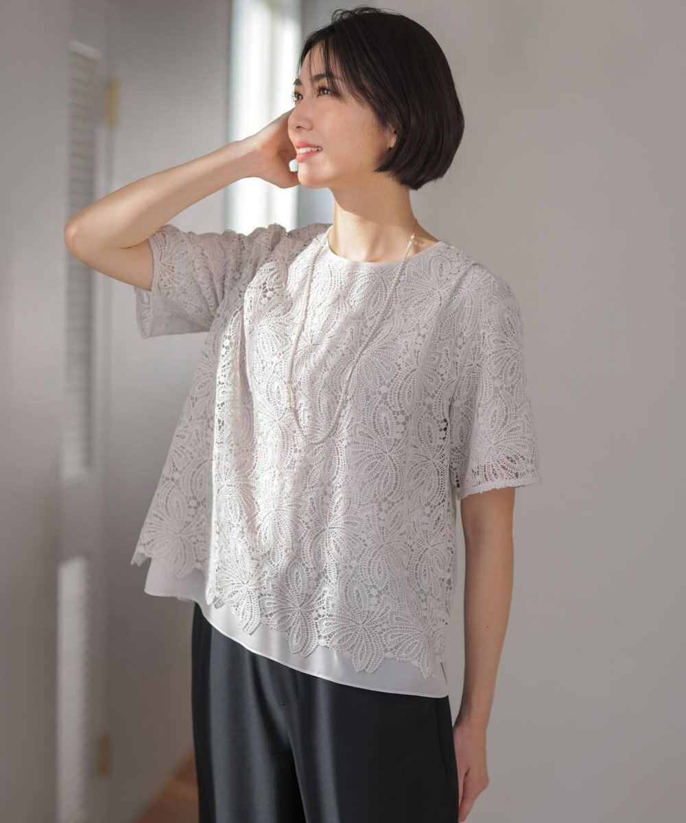 J.PRESS LADIES 【2way】small パール ネックレス 