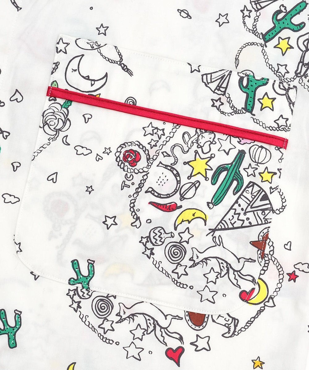 tsumori chisato SLEEP パジャマ　長袖　長ズボン　綿100%　綿サテン素材　/ワコール　UDX545 