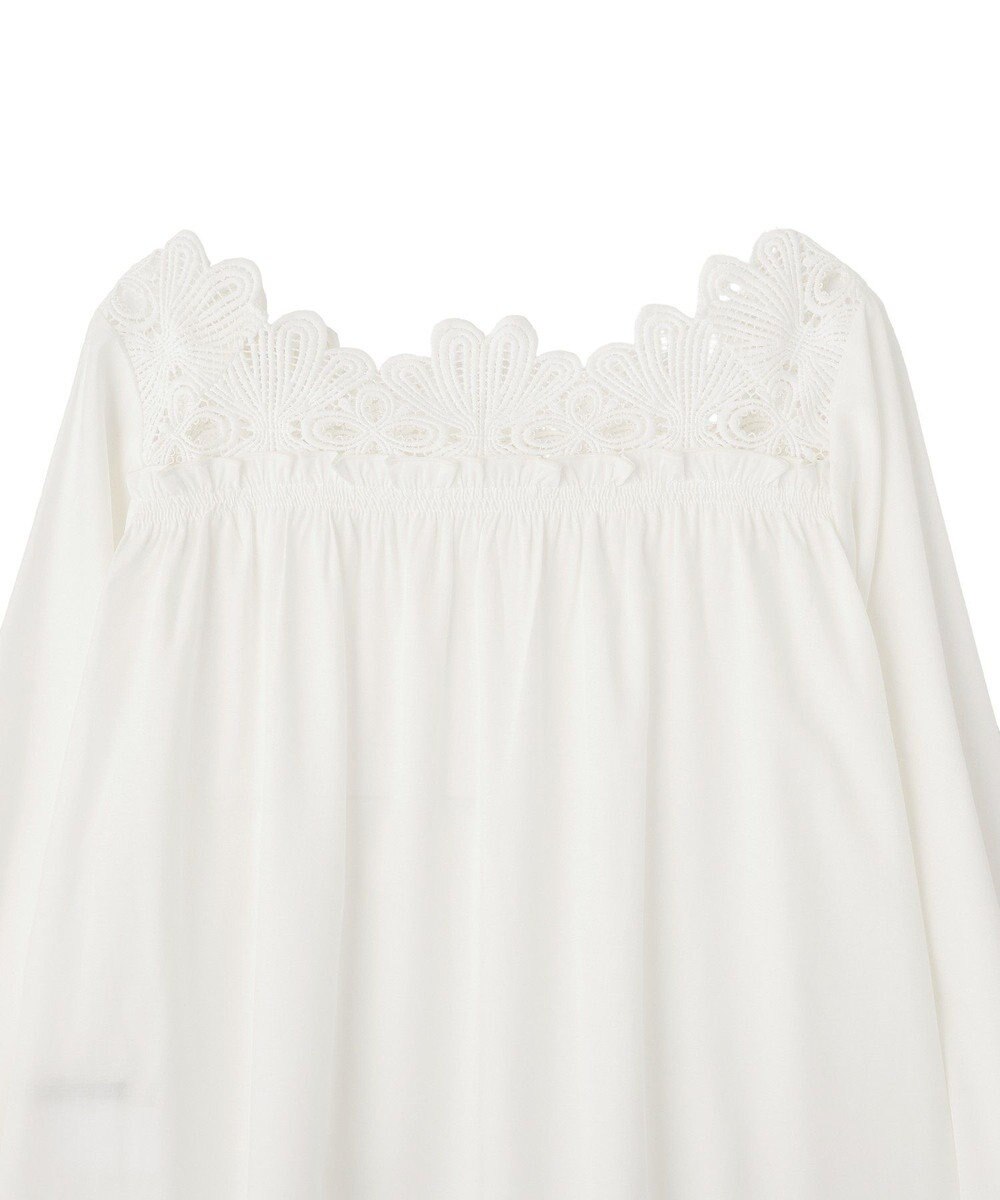 YECCA VECCA フラワーレースブラウス 